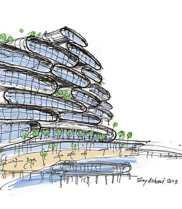 Tony Ashai JW Marriott Residences Drawing
