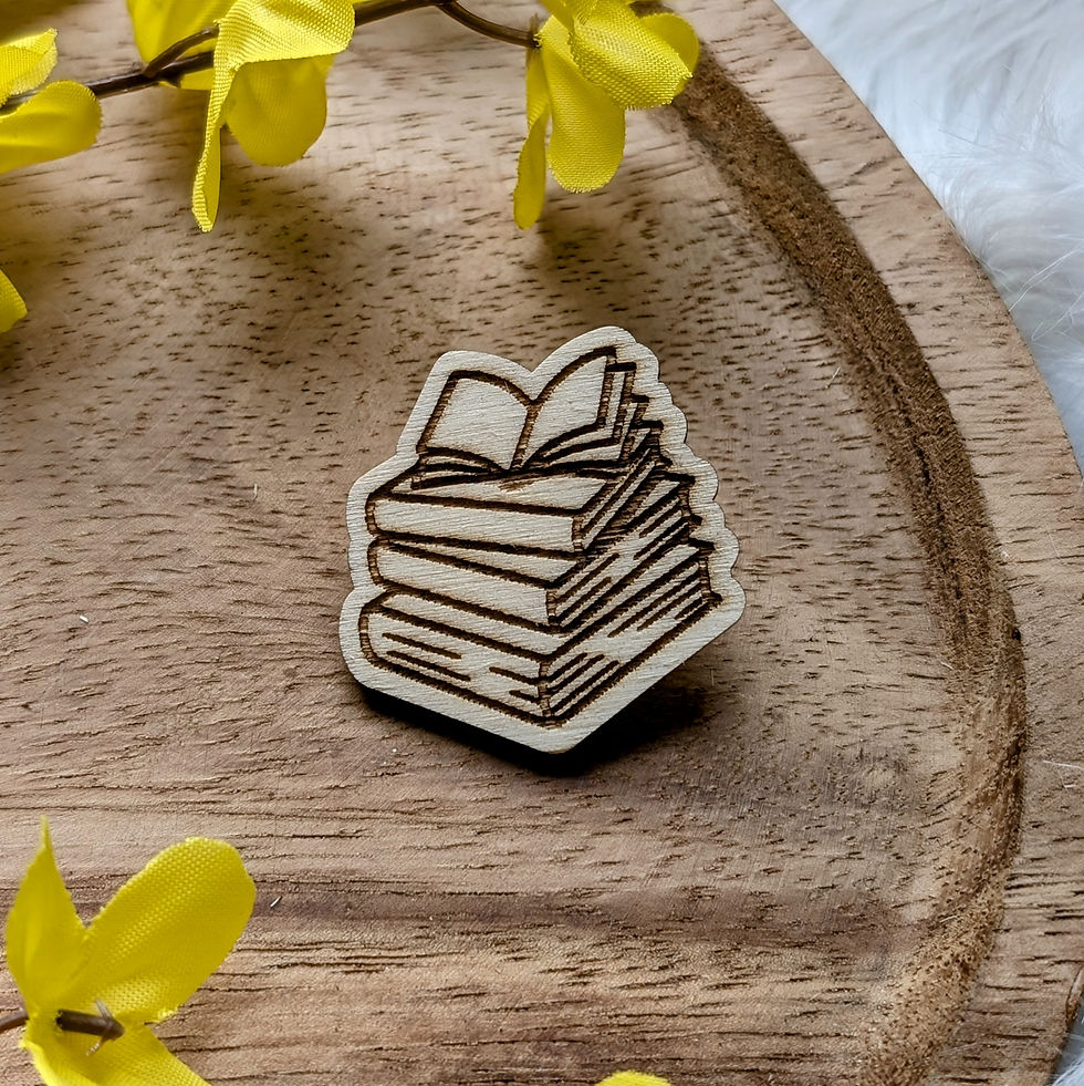 Holz-Pin "Bücherstapel"