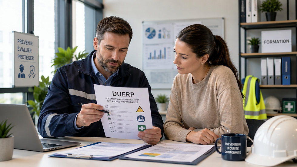 Évaluation des risques professionnels et réglementation DUERP 2026 en entreprise