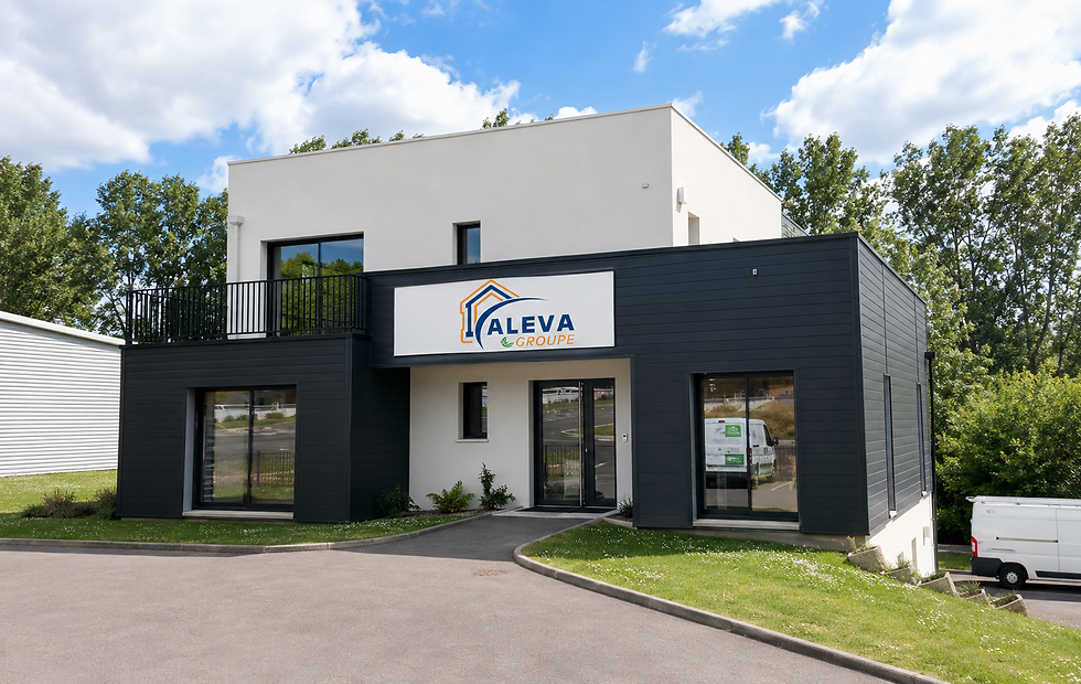 Agence Aleva Groupe à Niort avec enseigne extérieure