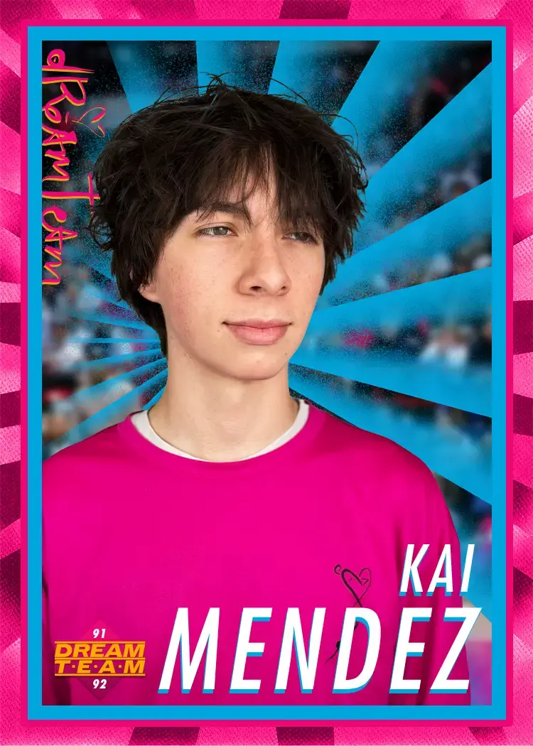 Dream Team Finishes employee Kai Mendez