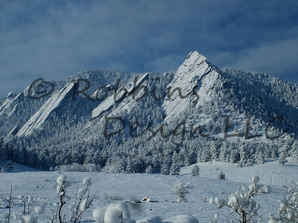 Winter Flatirons