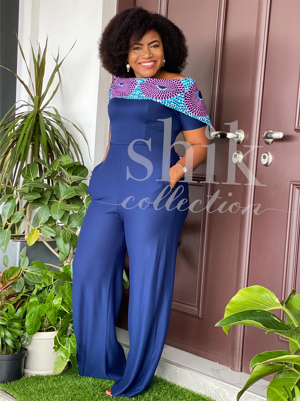Thumbnail: SHIK JUMPSUIT (NAVY BLUE)