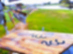 2CC marking on wooden board in family farm