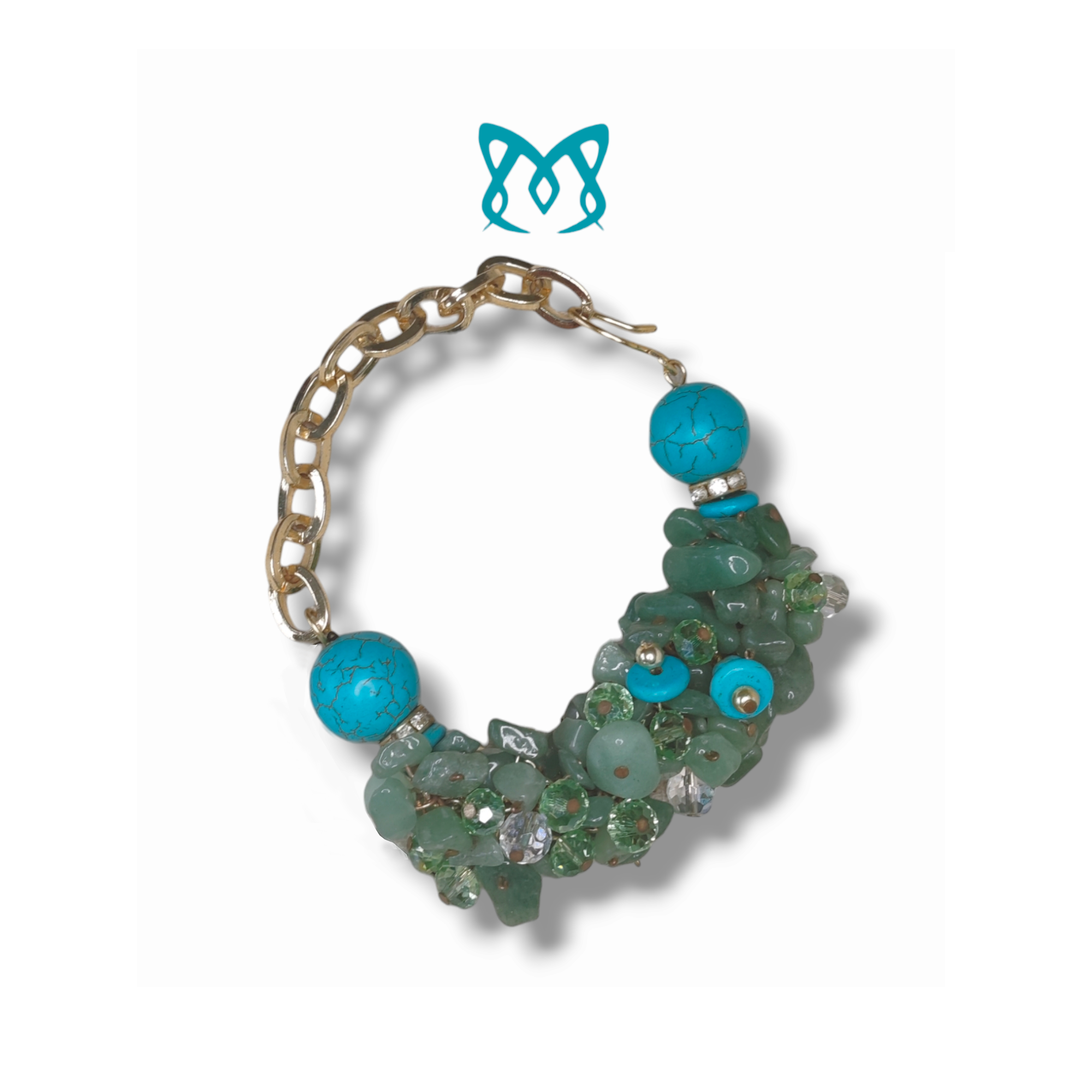 Bracelet en Jade turquoise