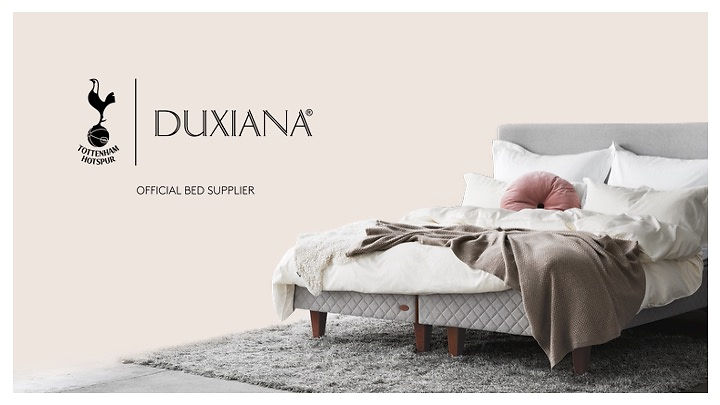 DUXIANA, official bed supplier for Tottenham Hotspur