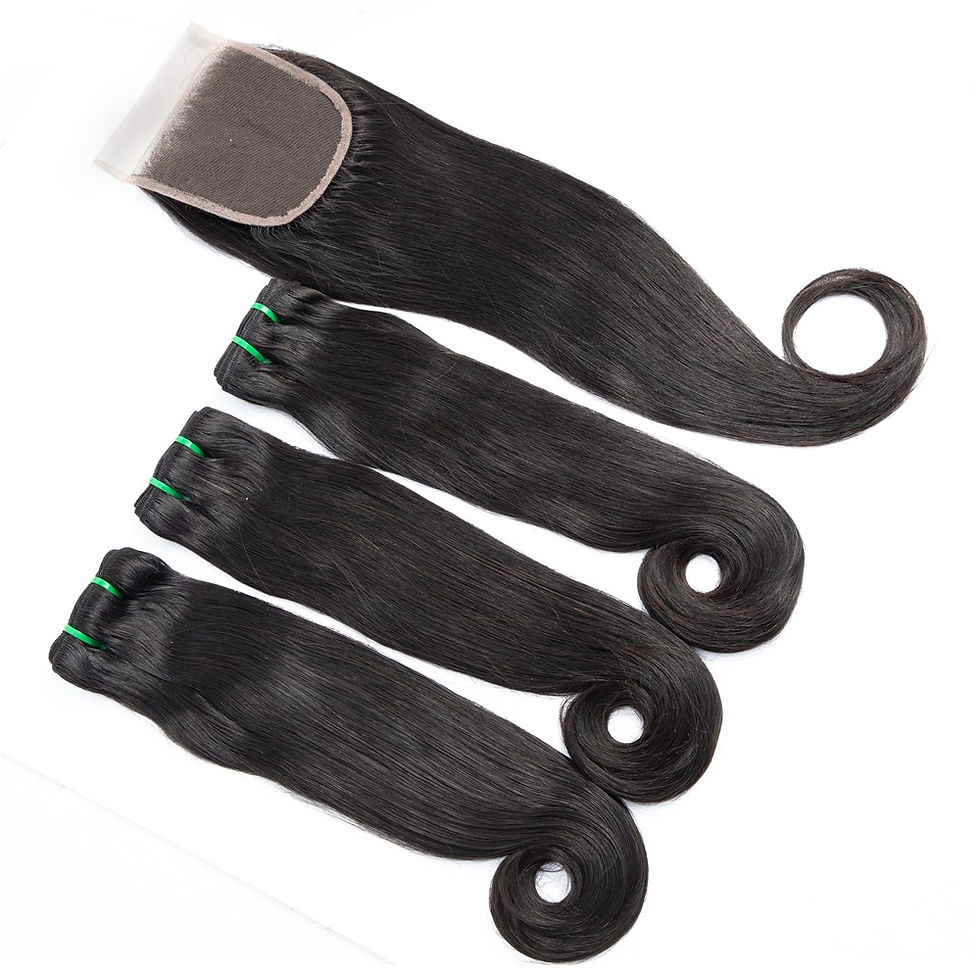 Thumbnail: Bone Straight Bundles + Closure