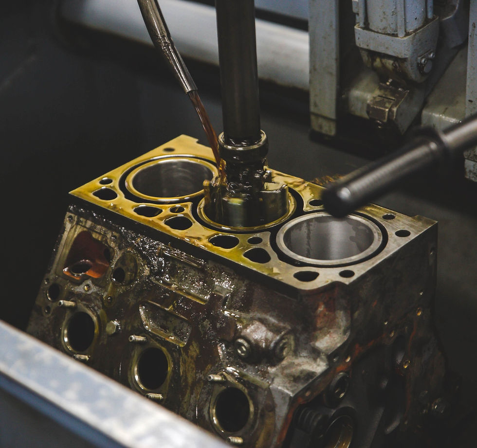 Engine cylinder block honing