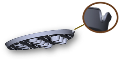 3D Top Plant Tray Rim Dip