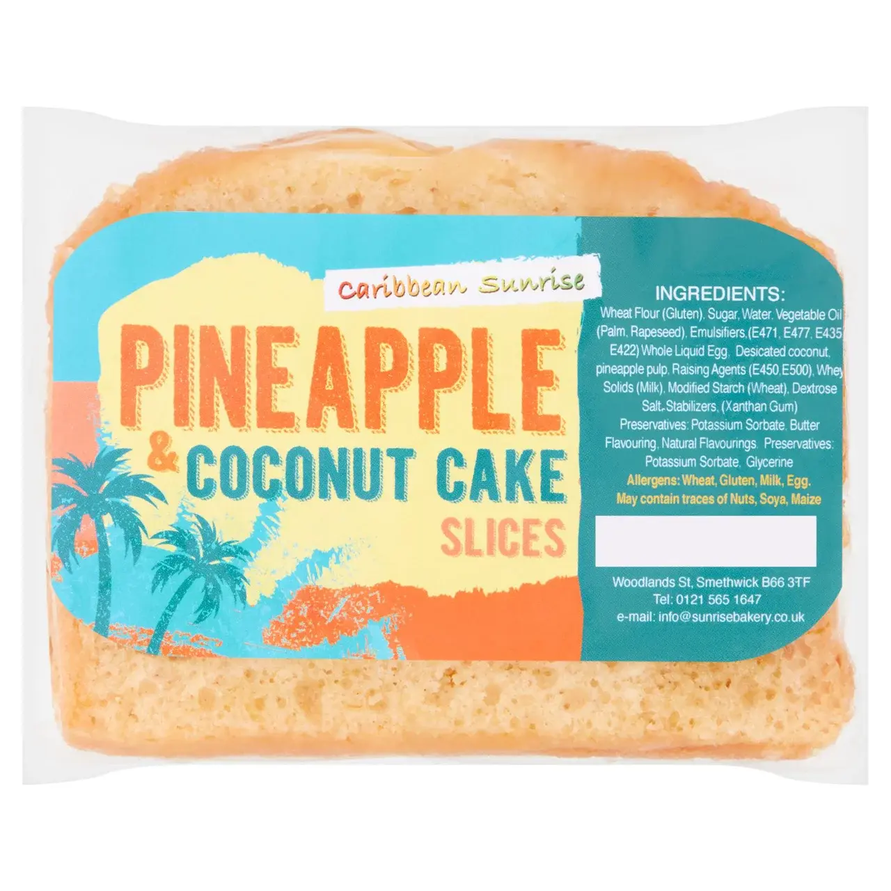 Caribbean Sunrise Pineapple Coconut Slice