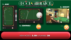 Pool simulator features