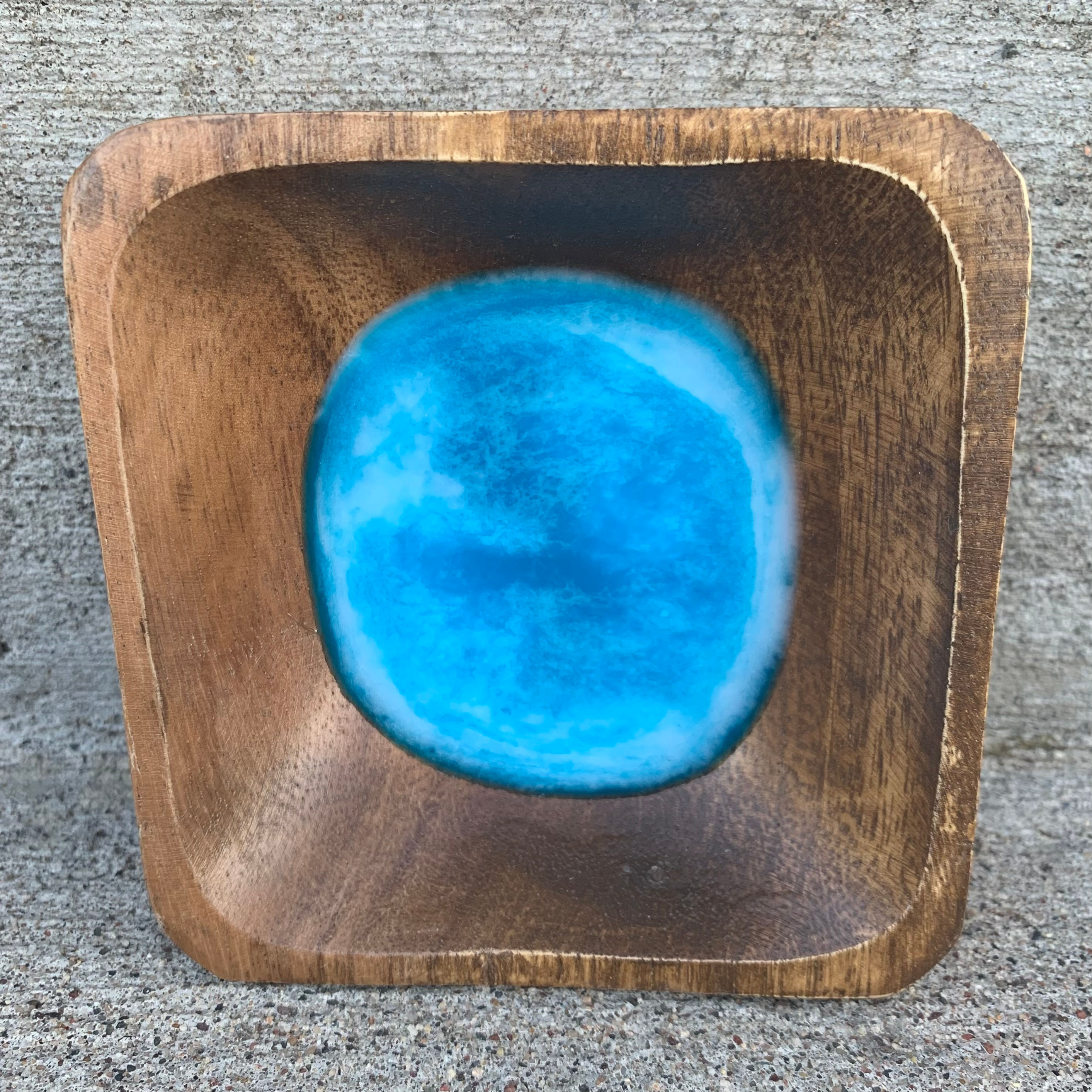 Electric Teal, White