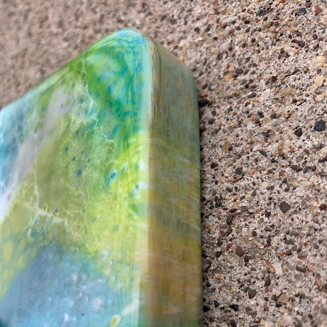 Thumbnail: Teal, Lime Green, White, Grey
