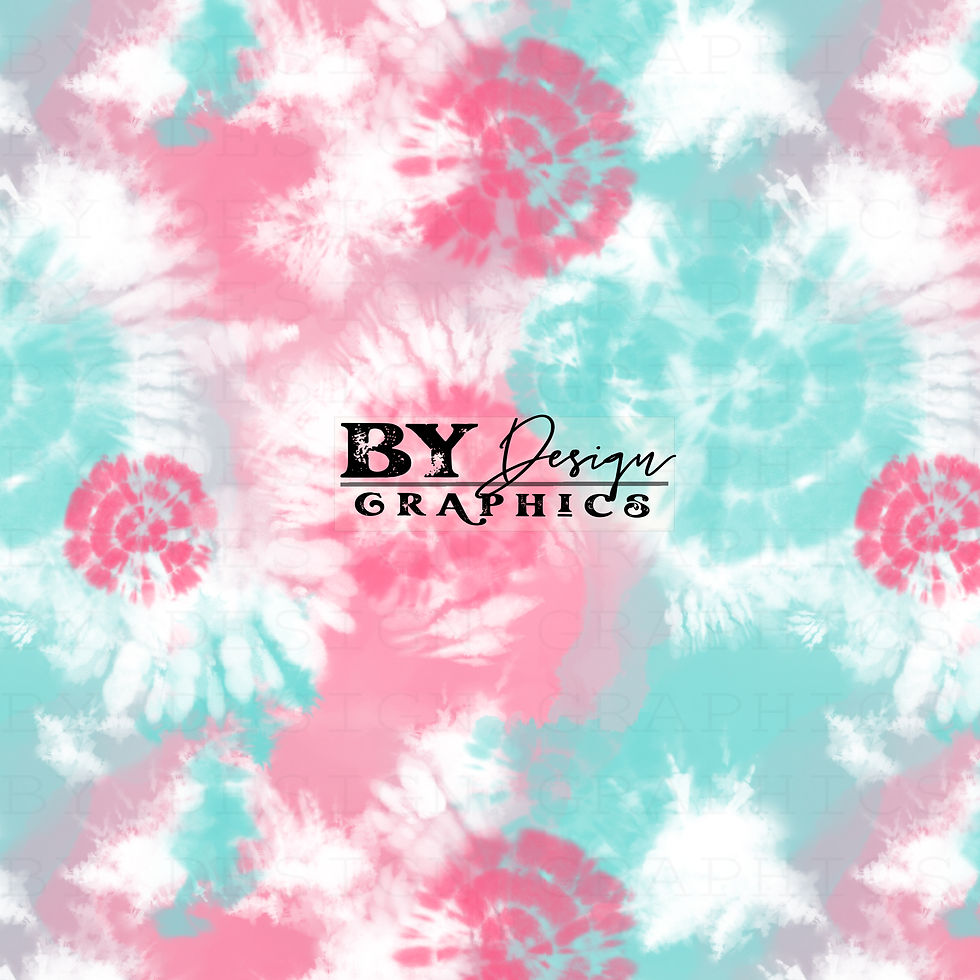 Pink Blue Tie Dye