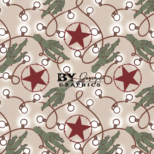 Western Christmas Lights BY Design Graphics