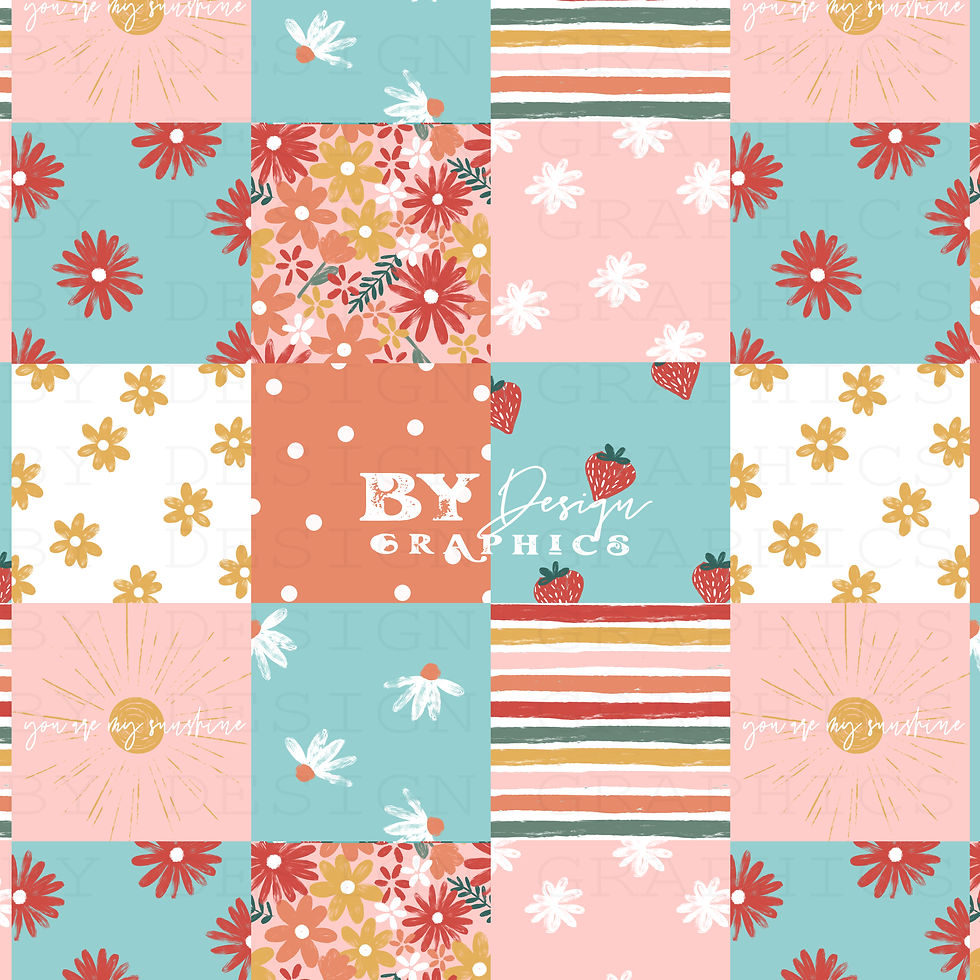 Summer Vibes Faux Quilt