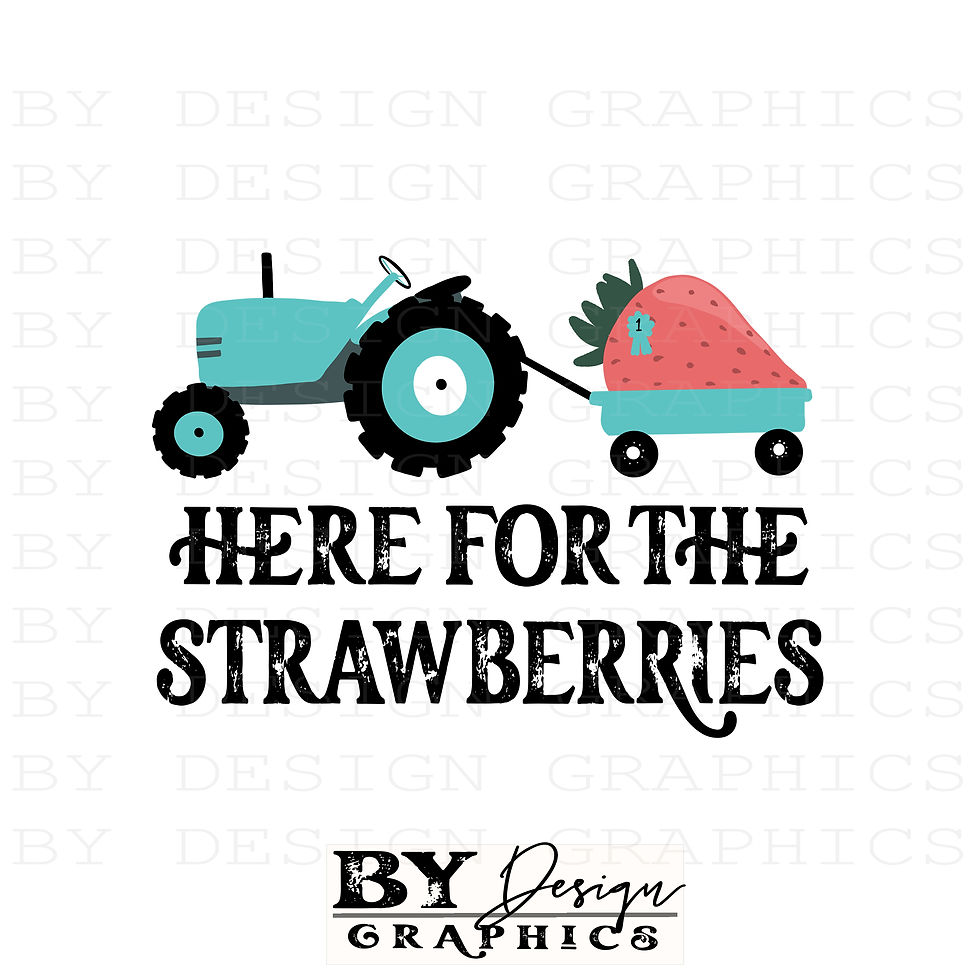 Here For Strawberries PNG