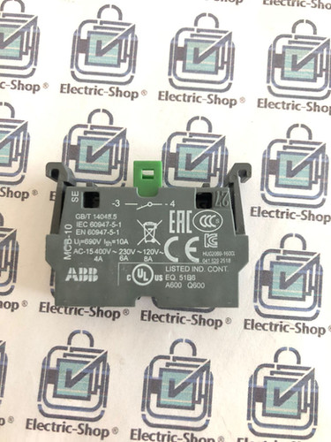 1SFA611610R1001 ABB MCB-10 BLOQUE CONTACTO UNIVERSAL 1NA P/SERIE ...