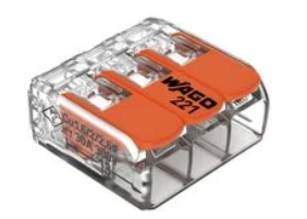 WAGO 221-613 - Tuercas de palanca, conectores de empalme compactos de 3 conducto