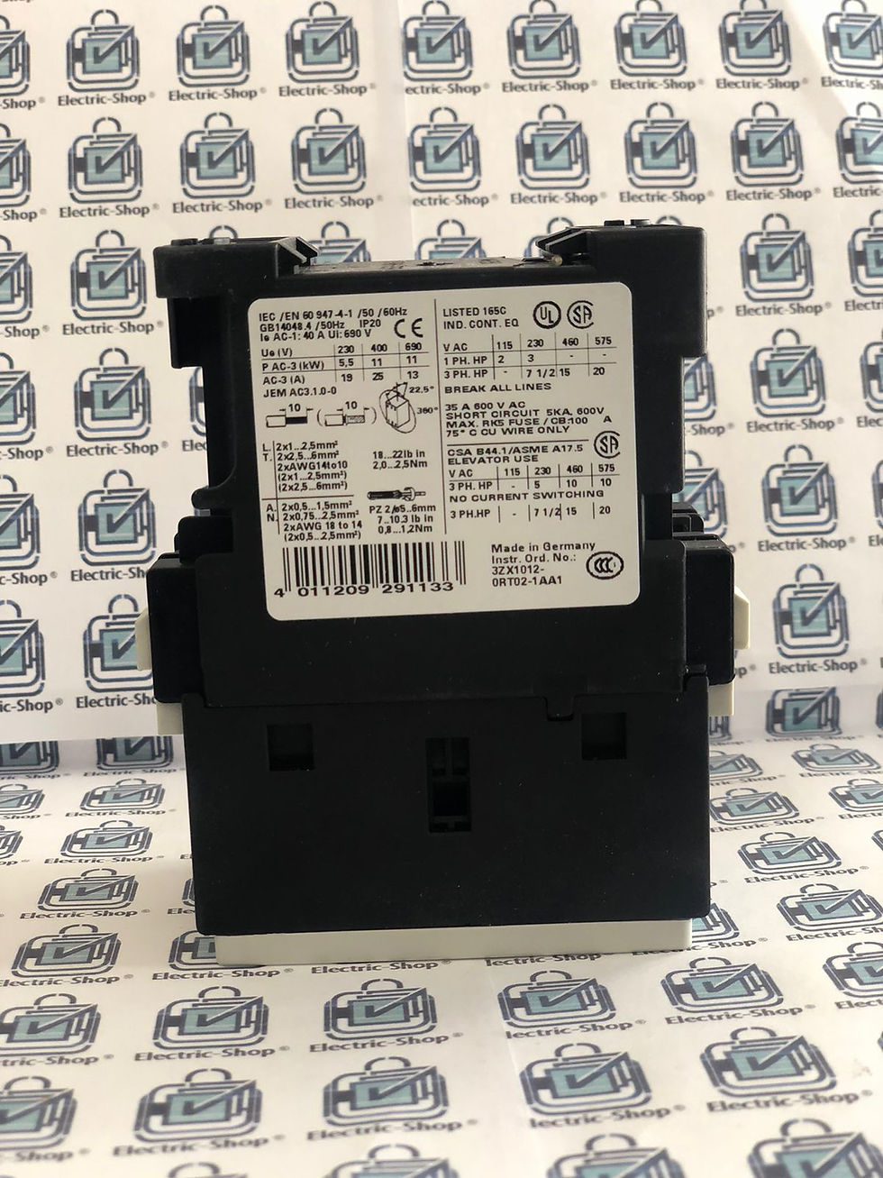 Miniatura: 3RT1026-1BB40 contactor de potencia, AC-3 25 A, 11 kW / 400 V 1 NO + 1 NC, 24 V