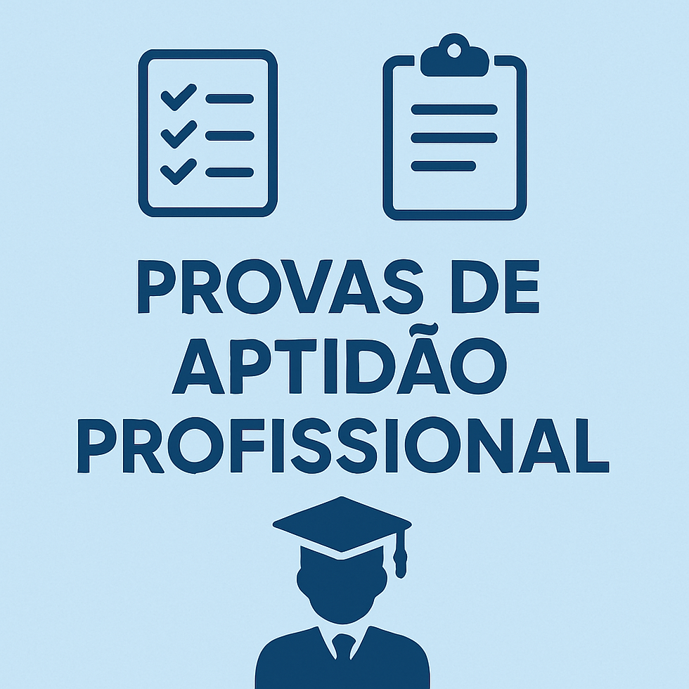 APRESENTAÇÃO E AVALIAÇÃO DA PROVA DE APTIDÃO PROFISSIONAL