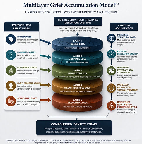 grief model, identity disruption, emotional recovery, life changes, resilience