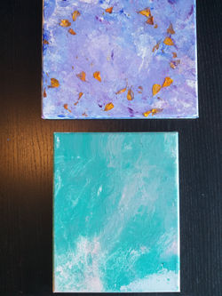Vada's first paintings