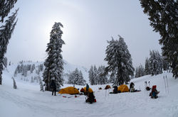 Snow Camping at Mt. Lassen