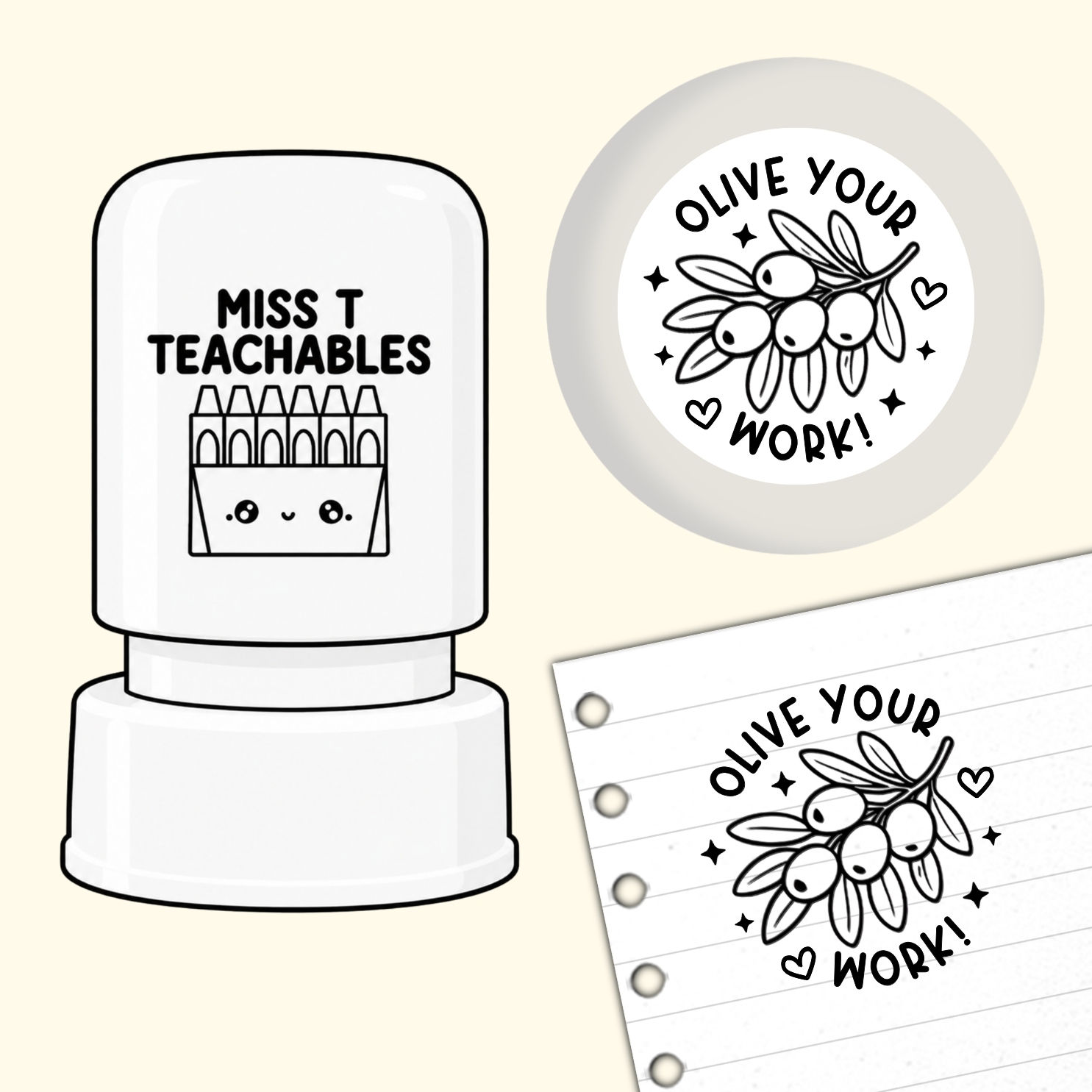 Olive Your Work Teacher Stamp (Chonnie x MTT)