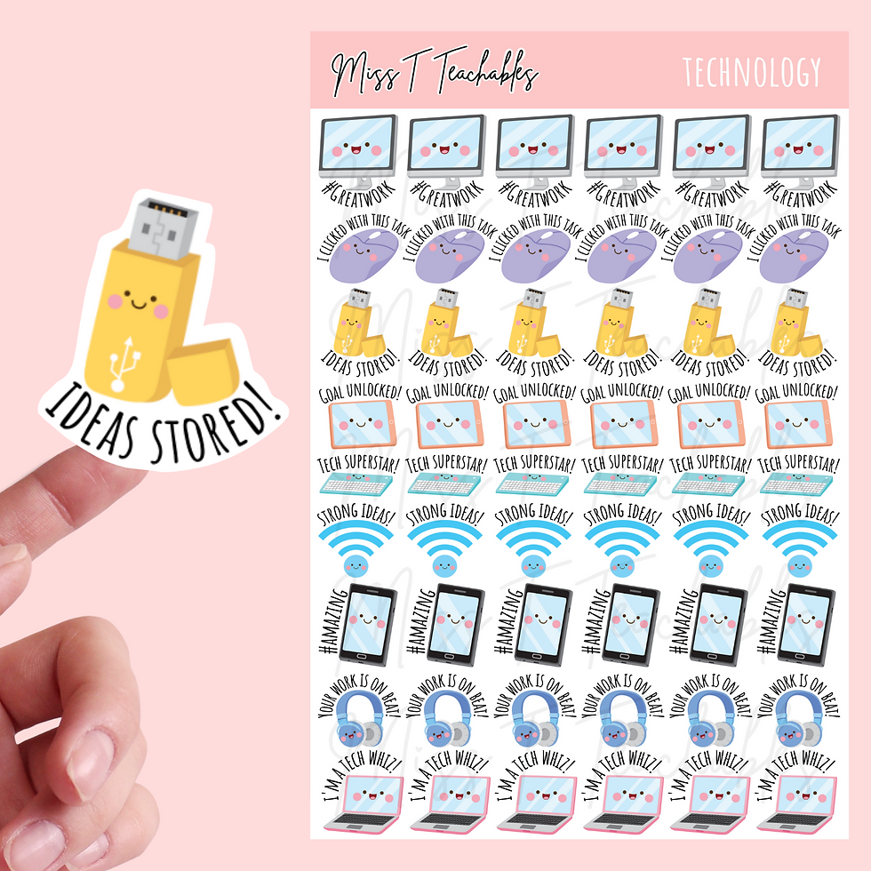 'Technology' Teacher Sticker Pack
