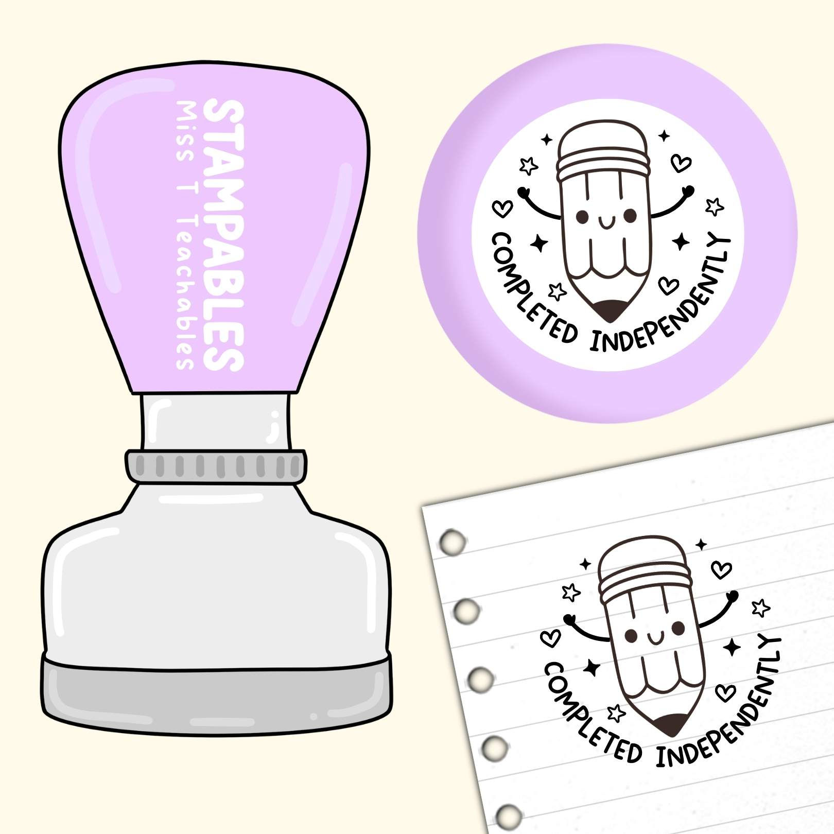 Completed Independently Teacher Stamp