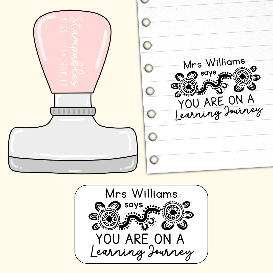 Learning Journey Personalised Teacher Stamp (Muthi Tidda x Miss T Teachables)