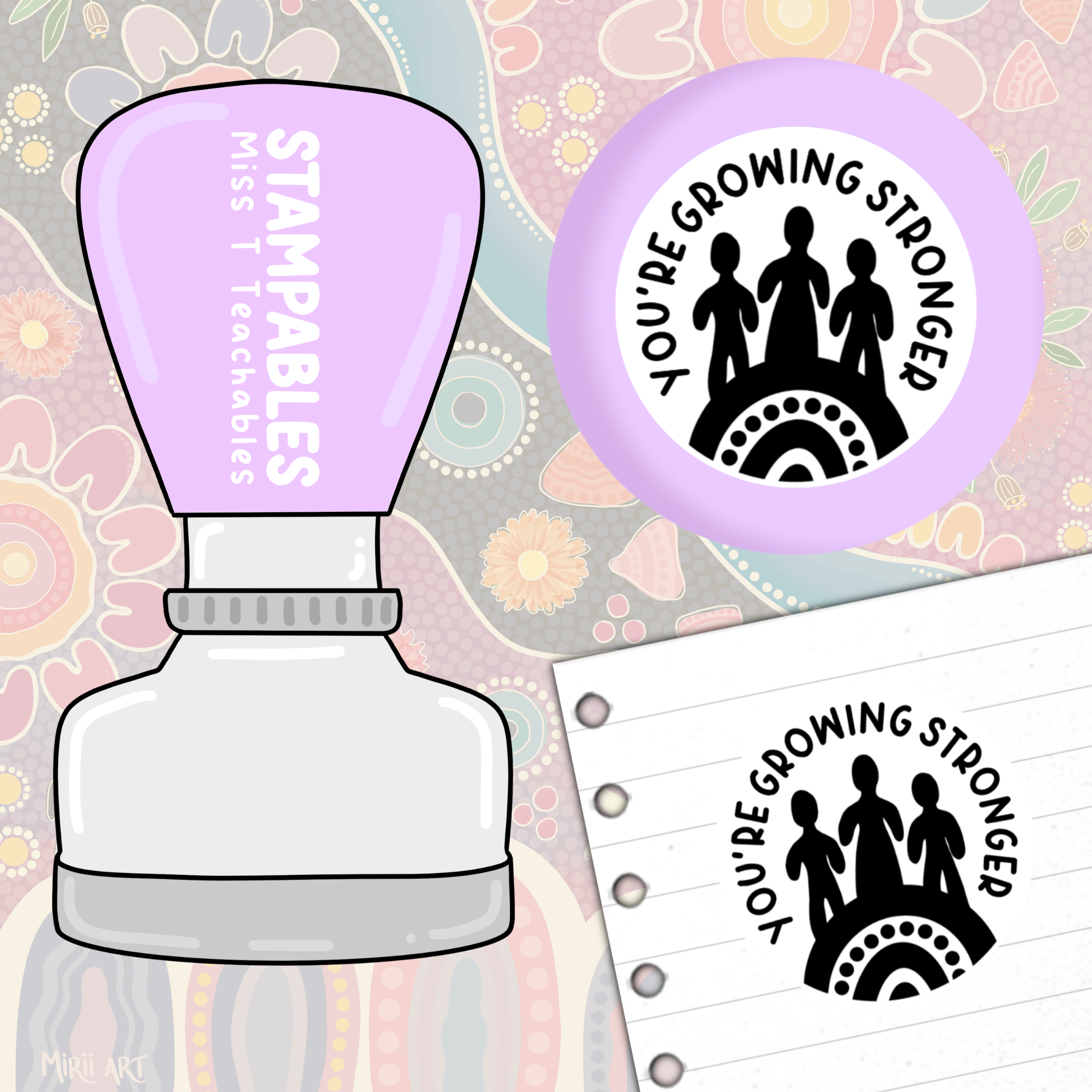 You're Growing Stronger Teacher Stamp (Mirii Art x Miss T Teachables)