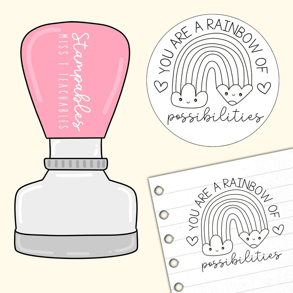 Rainbow of Possibilities Teacher Stamp