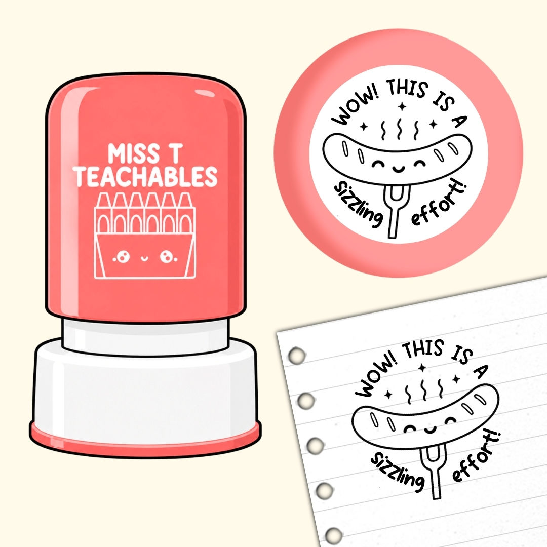 Sizzling Work Teacher Stamp