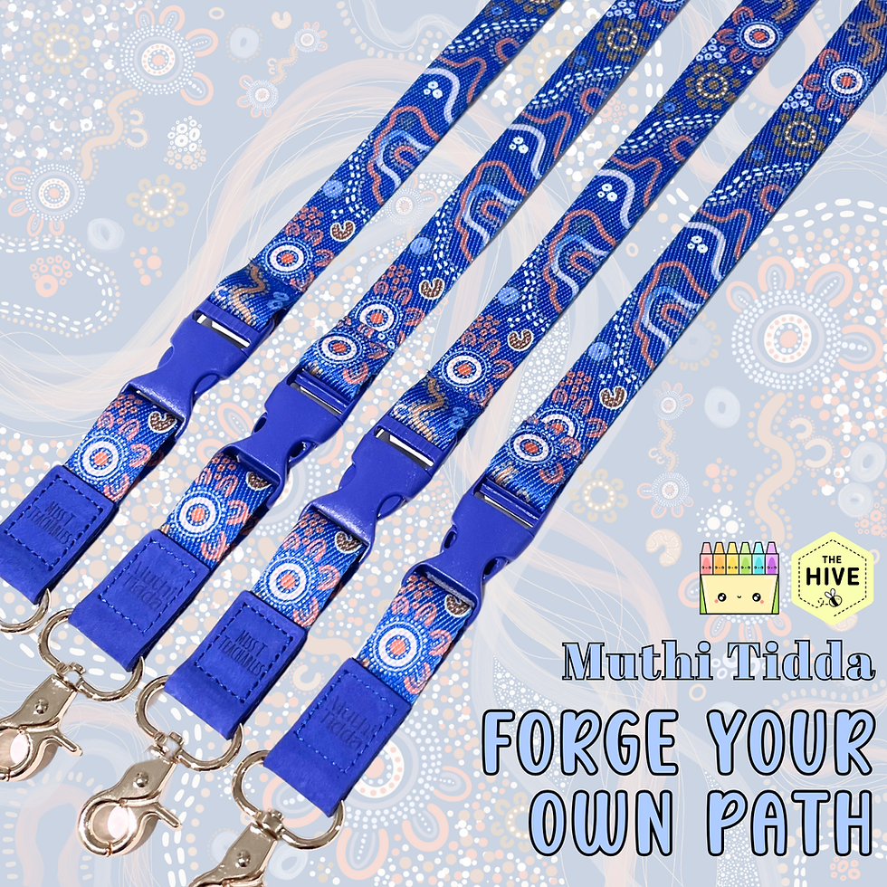 Forge Your Own Path Fabric Lanyard - Detachable (Muthi Tidda x Miss T Teachables