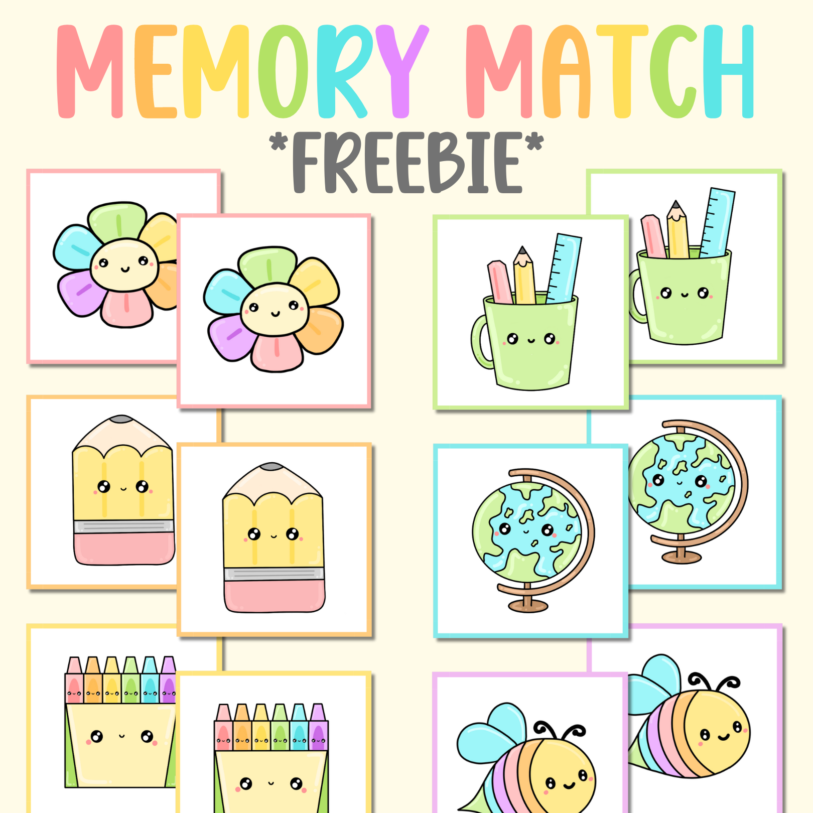 *FREEBIE* Memory Match Game