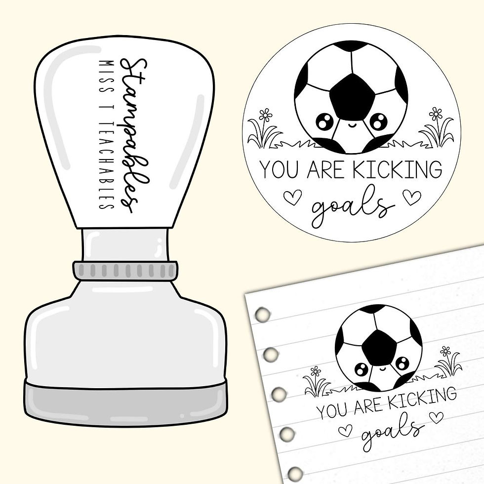 Kicking Goals Teacher Stamp