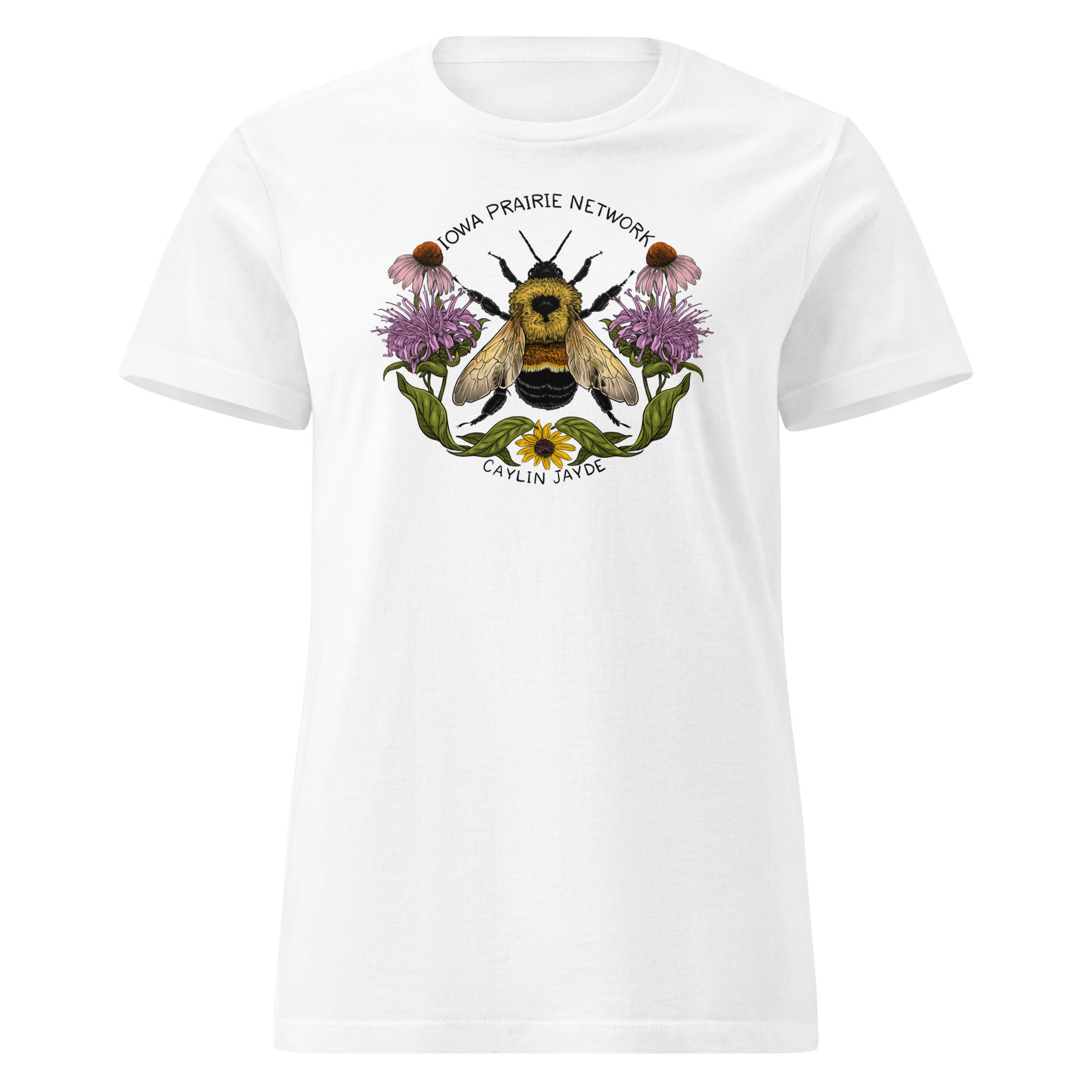 Caylin Jayde x IPN Rusty Patched Bumble Bee Relaxed Fit Women's Tee