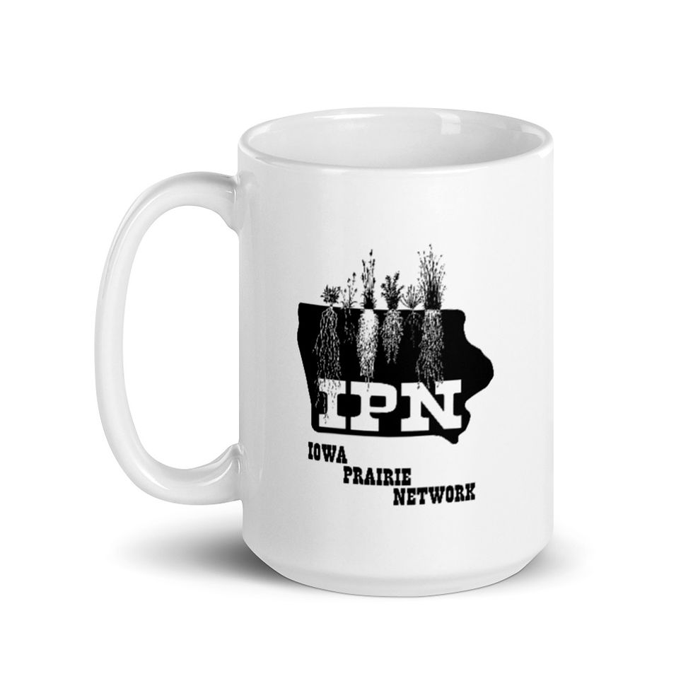 Thumbnail: Throwback Prairie Roots Logo - White glossy mug