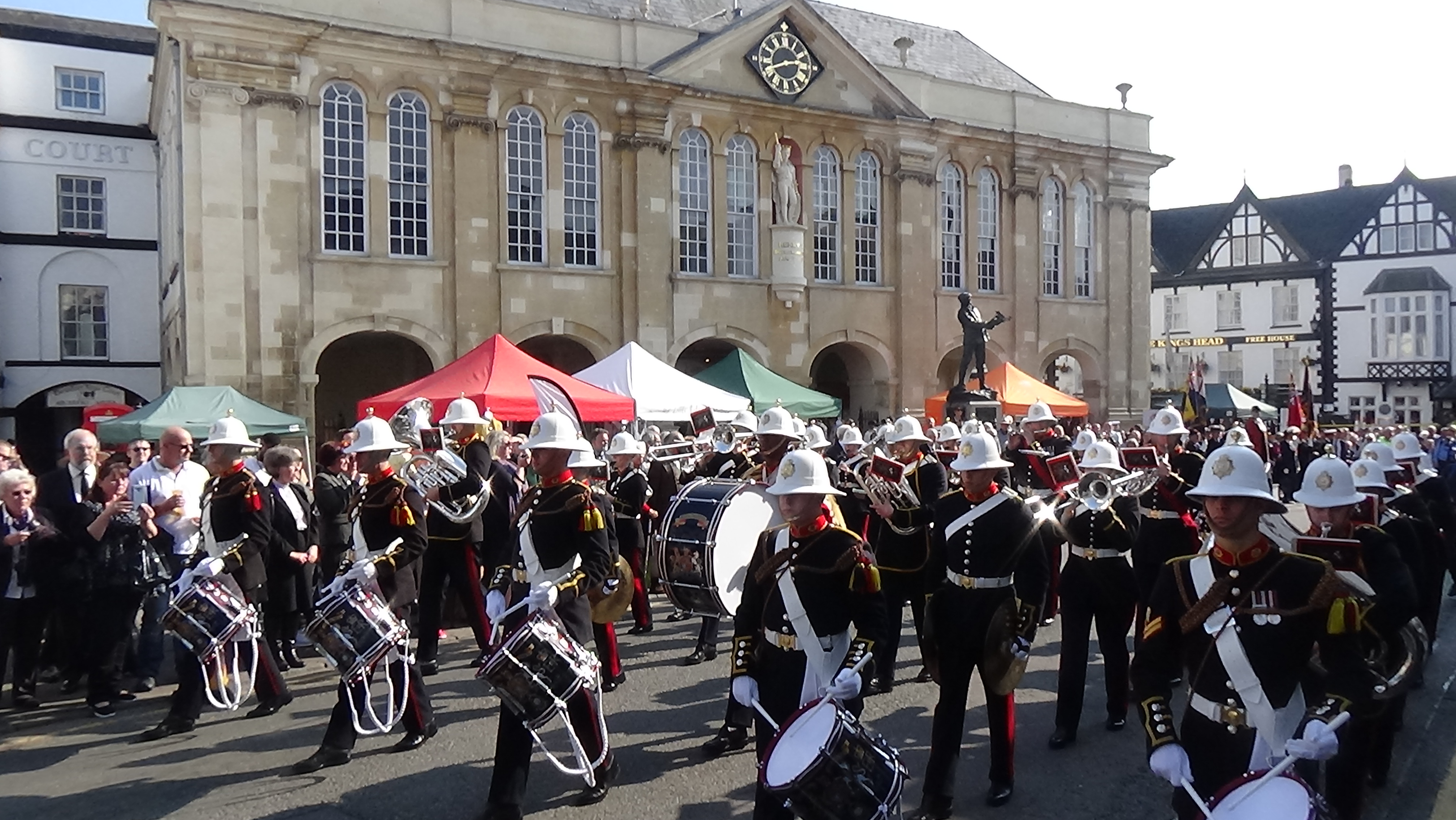 Royal Marines Band Beating Retreat