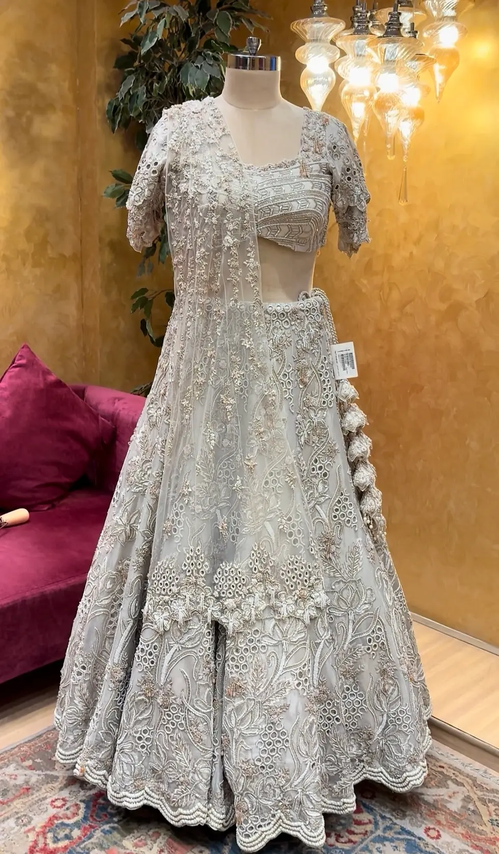 White designer lehengas for modern brides