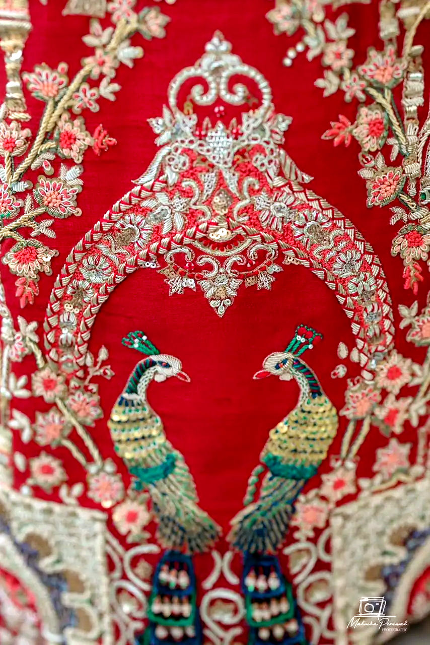 Peacock embroidery