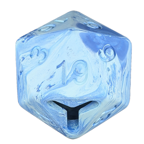 Lightning Bolt Barbarian Strength Treat-Dispensing D20 | Pawlymorph Pet Toys