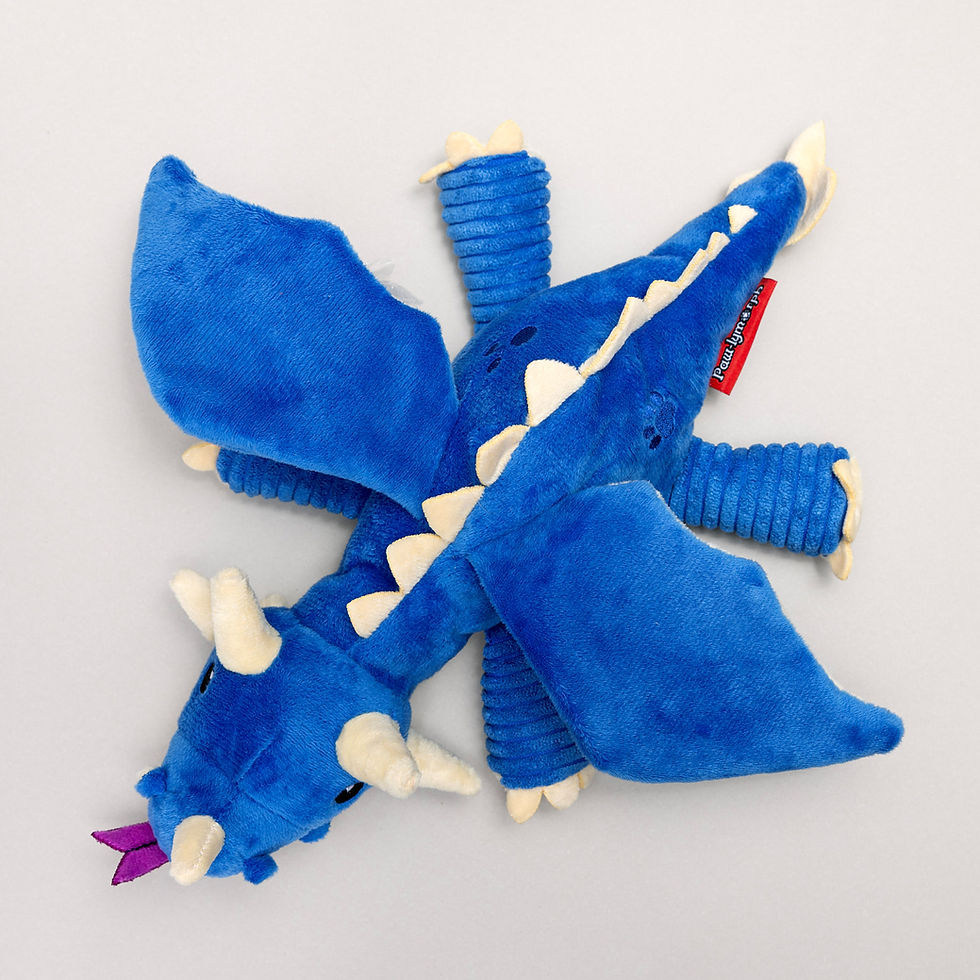 Thumbnail: Sparkbolt – Blue Dragon Wyrmling Plush Pet Toy