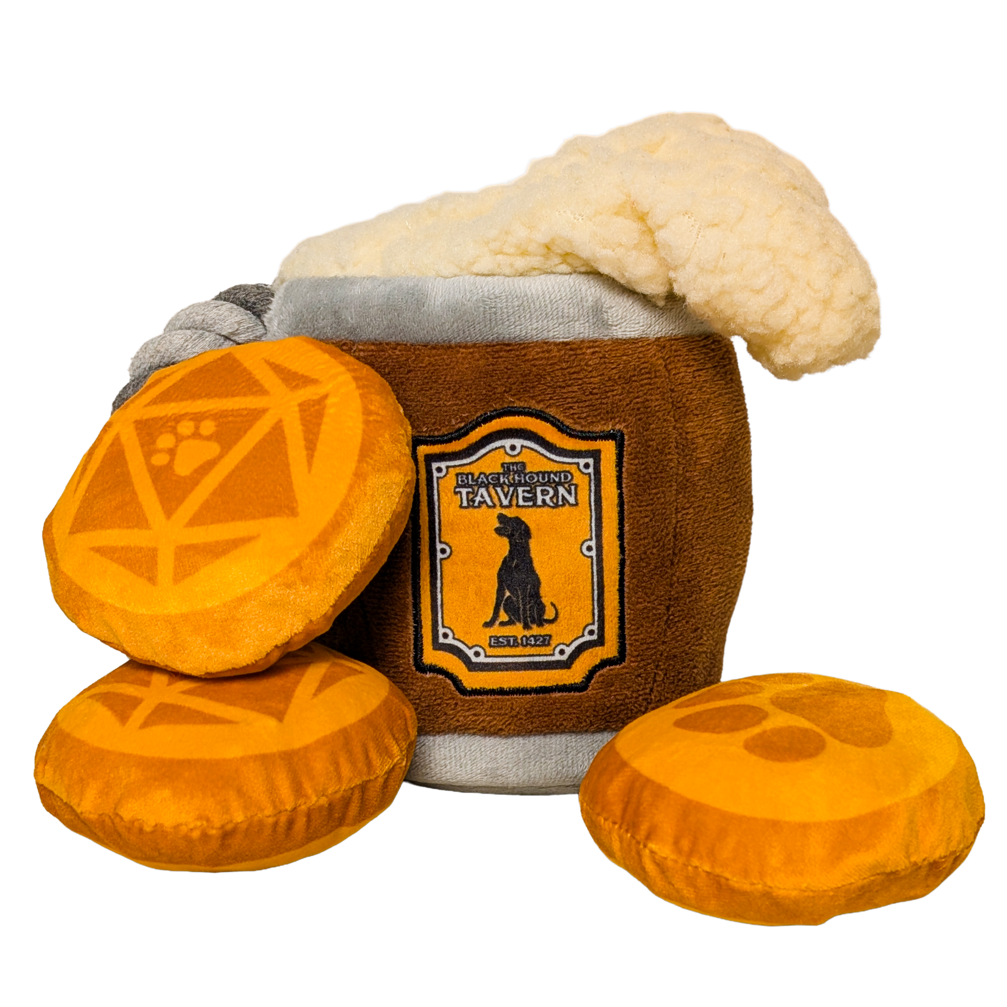 Black Hound Tavern Tankard Dog Toy