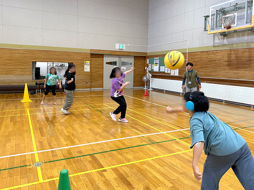 星置地区センターで全力運動