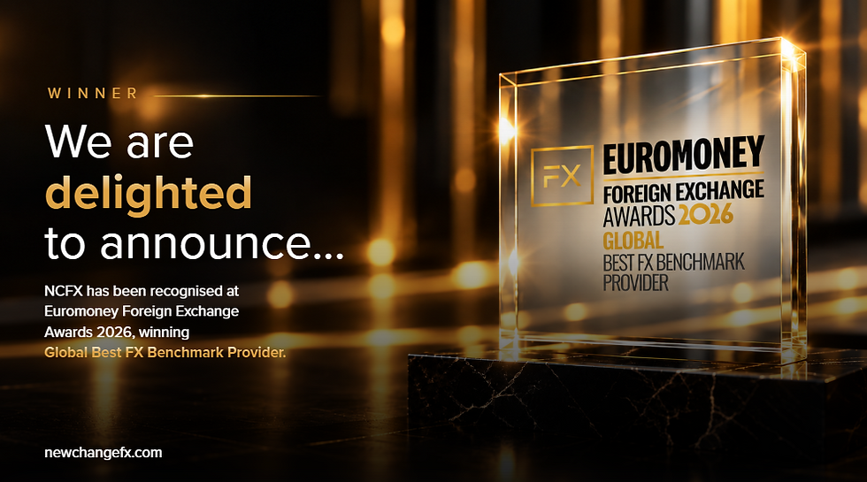 NCFX Wins Global Best FX Benchmark Provider at Euromoney 2026