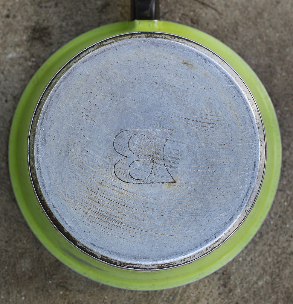 Miniatura: Preloved Bessemer Cookware, Retro lime green vintage Bessemer saucepan with lid