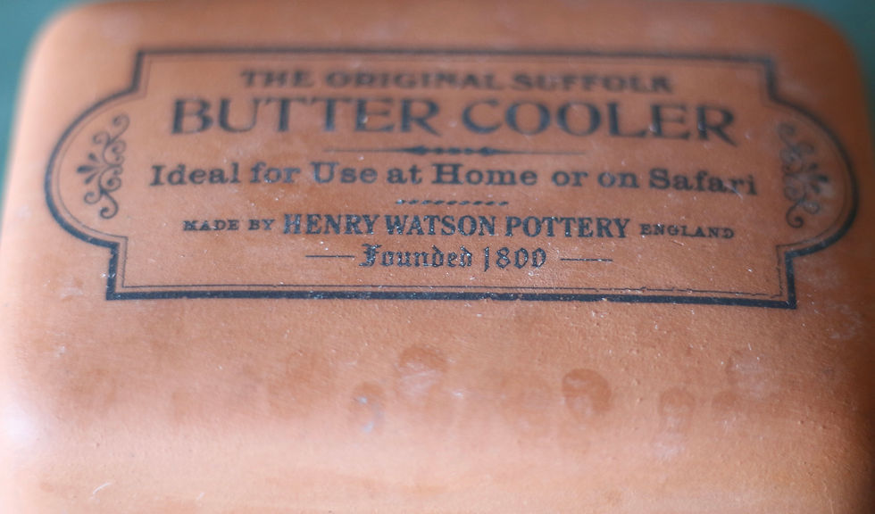 Thumbnail: Preloved Vintage Henry Watson Pottery Original Suffolk Butter Cooler LID ONLY
